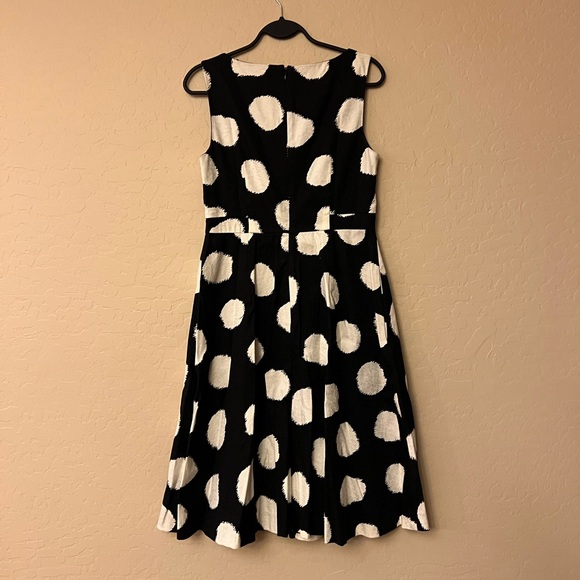 Talbots Black & White Polka Dot Dress - Picture 12 of 16